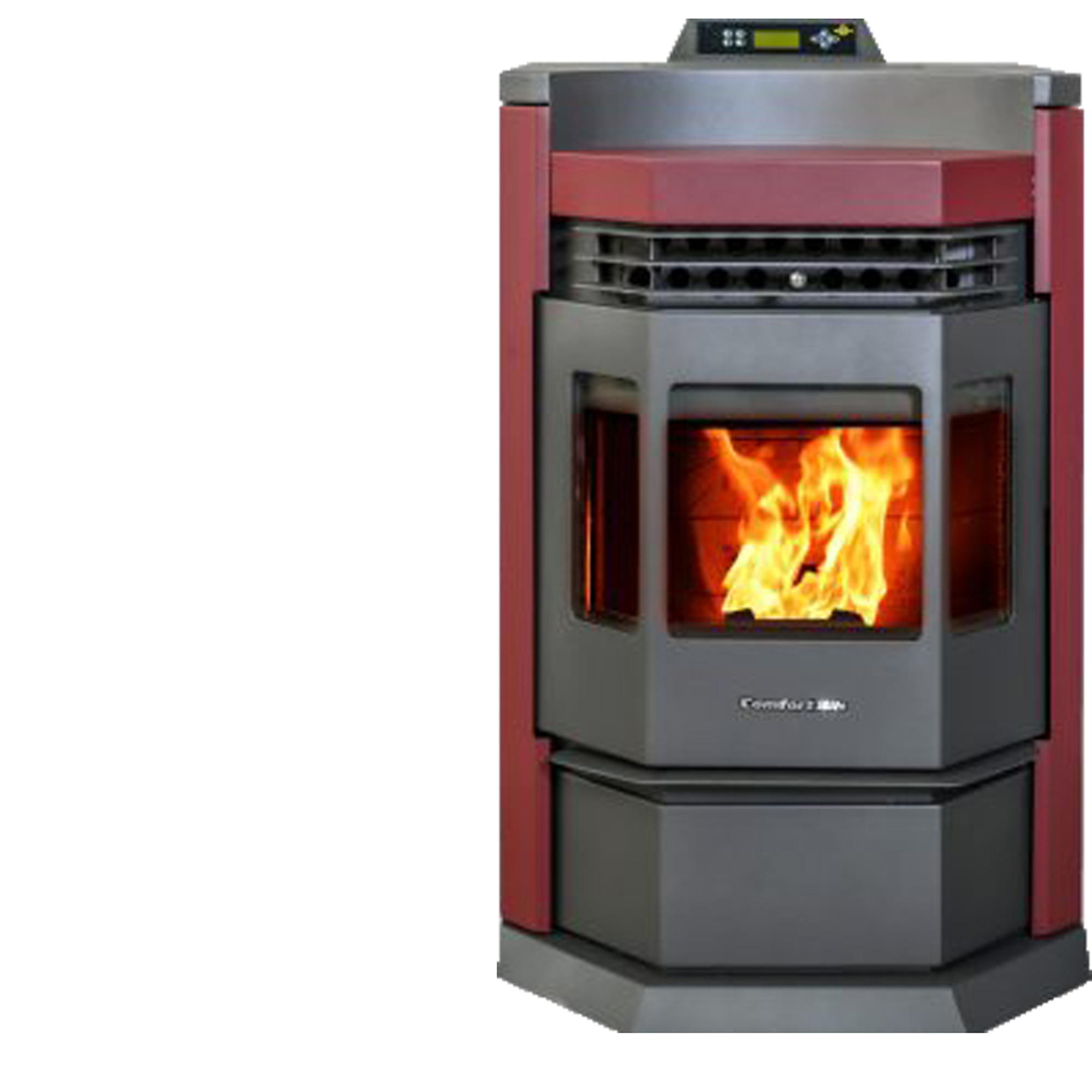 ComfortBilt, Pellet Stove, Heat Output 41000 Btu/hour, Heating Capability 2800 ft², Model# HP22N-Burgundy
